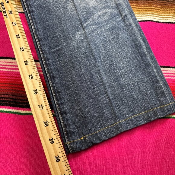 RARE adidas Originals Jeans Mens 30x32 (Act‎ 30x30) 3 Stripe Whiskered Y2K Style - Picture 5 of 10